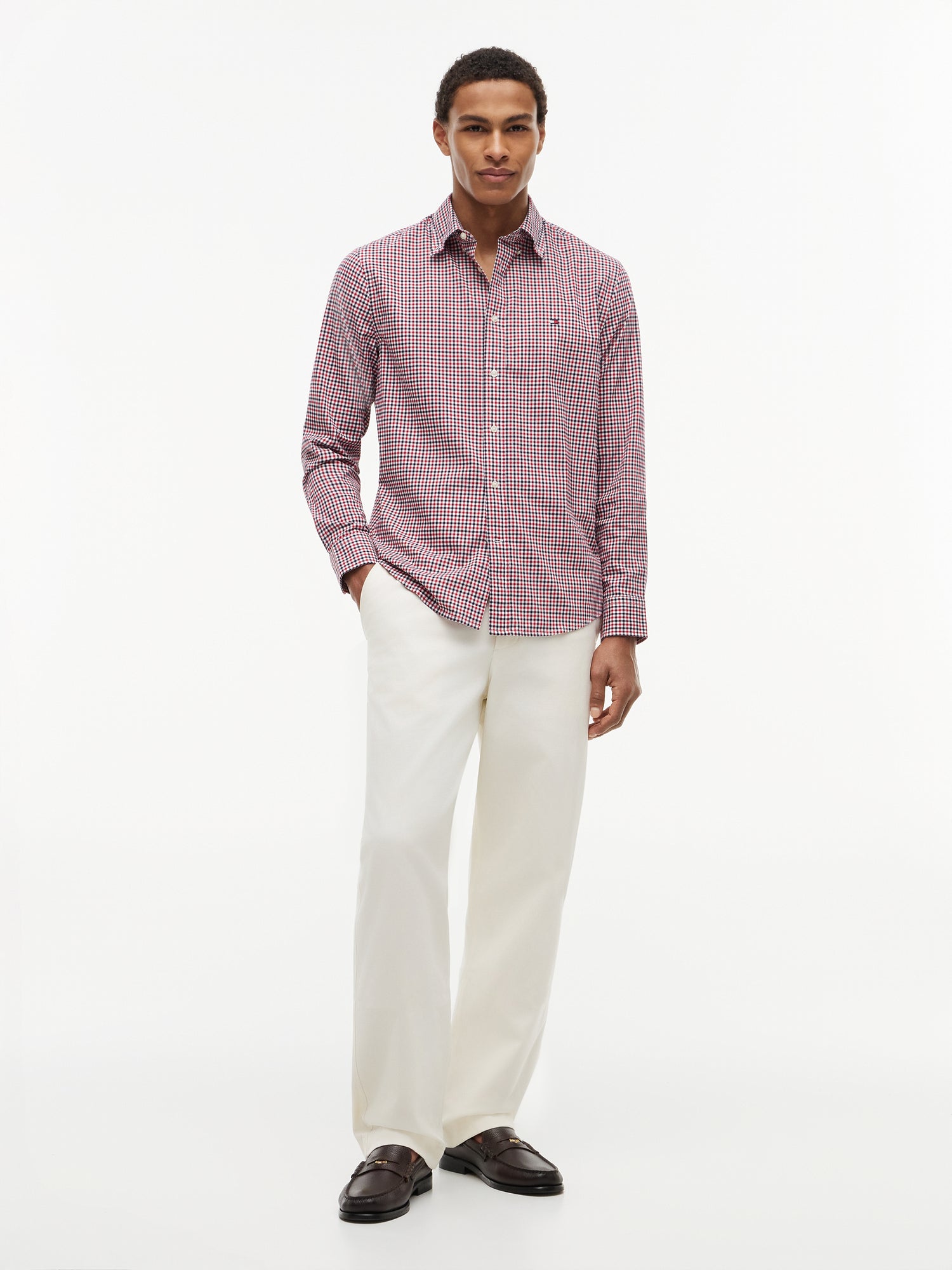 FLEX POPLIN GINGHAM SHIRT
