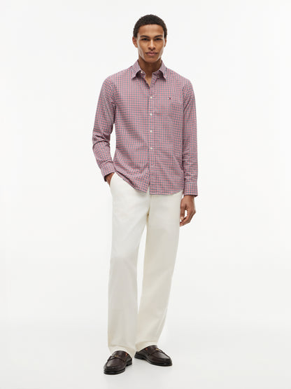 FLEX POPLIN GINGHAM SHIRT