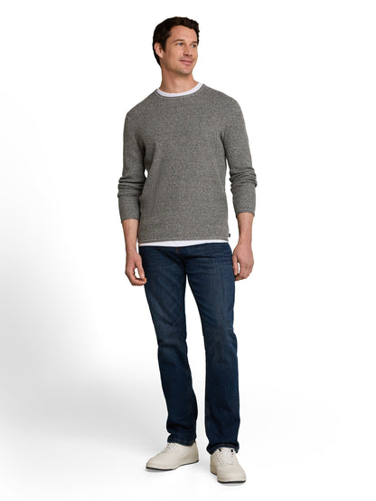 Strickpullover mit Leinenanteil