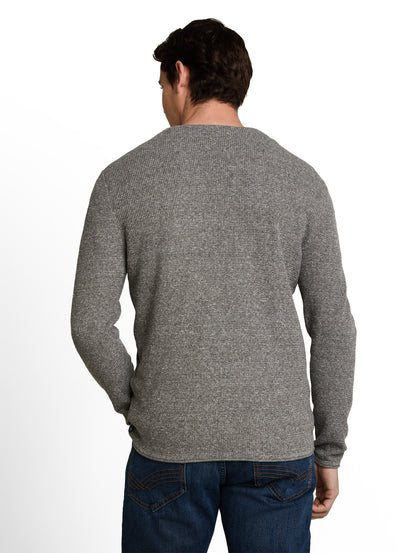 Strickpullover mit Leinenanteil