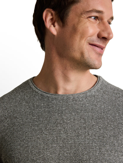 Strickpullover mit Leinenanteil