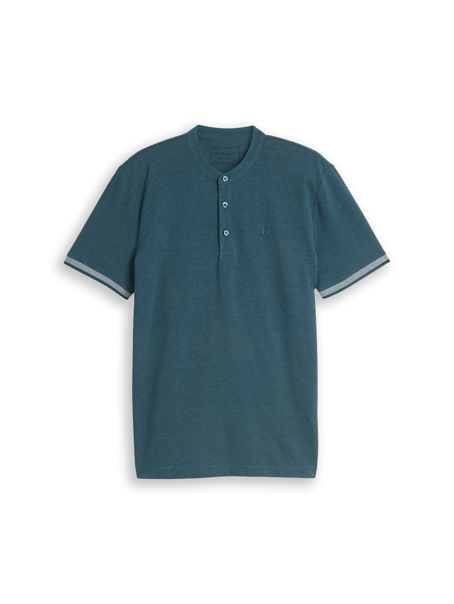 Piqué Poloshirt mit Stehkragen