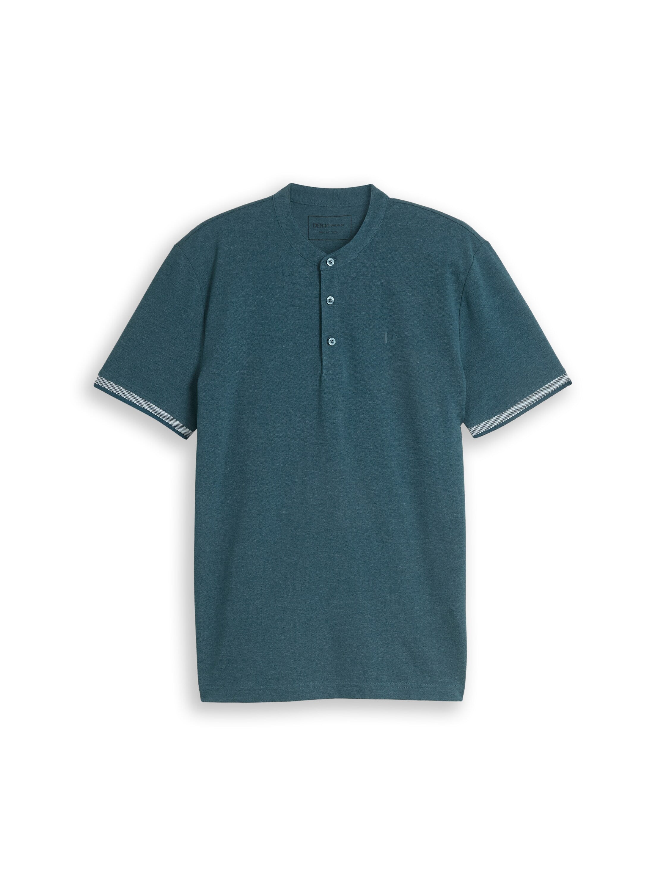 Piqué Poloshirt mit Stehkragen