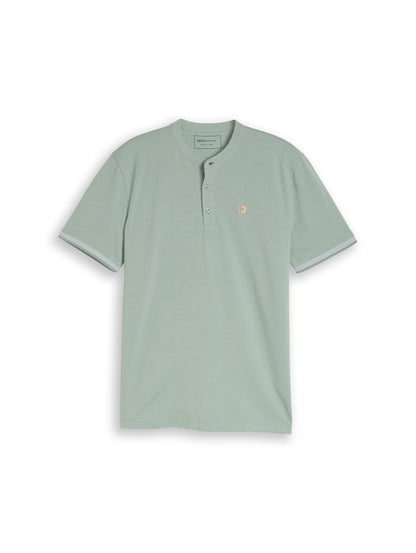 Piqué Poloshirt mit Stehkragen