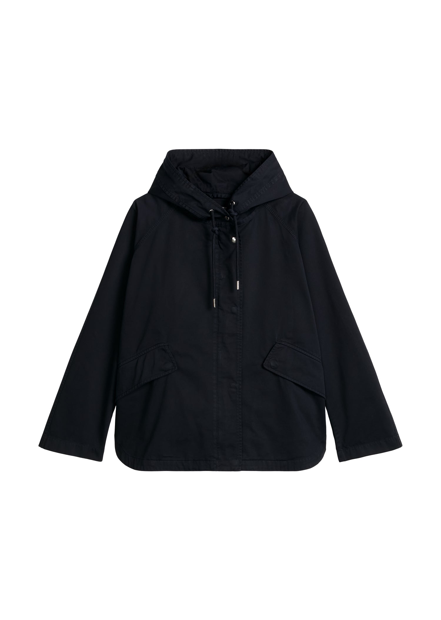 Cape-Jacke mit Kapuze relaxed garment-dyed