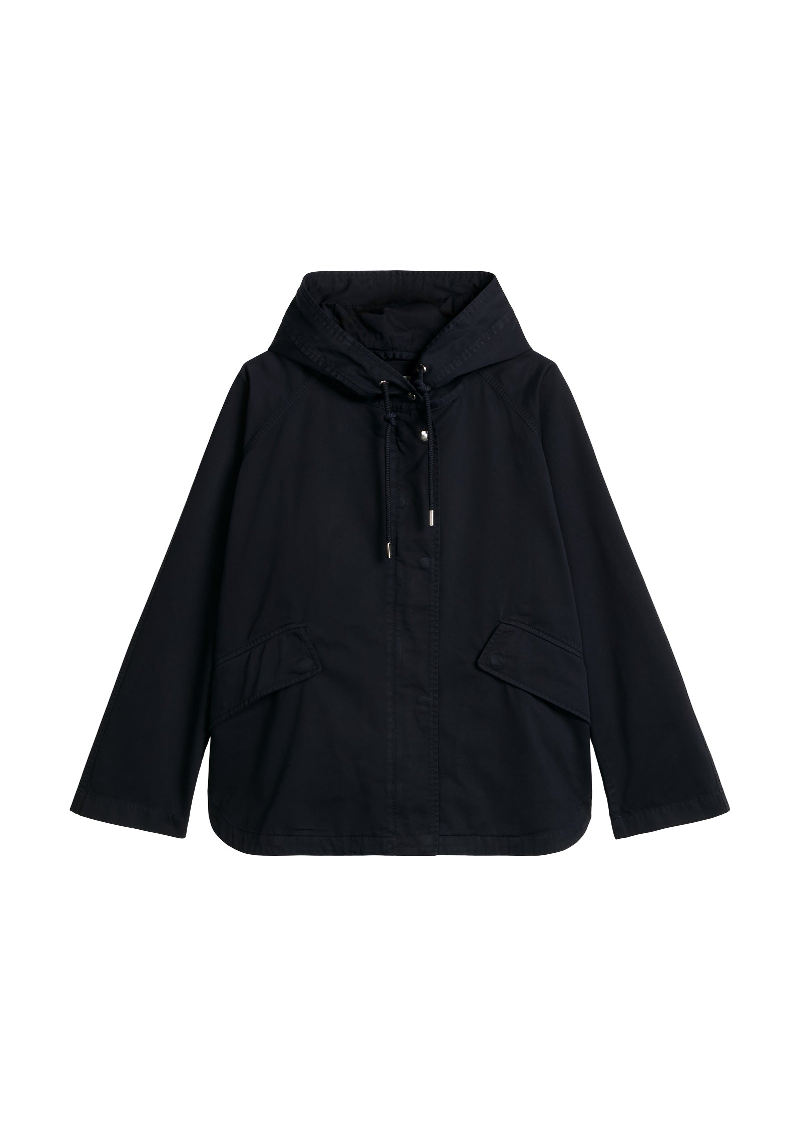 Cape-Jacke mit Kapuze relaxed garment-dyed