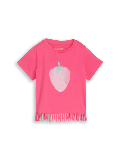 T-Shirt mit Fransen