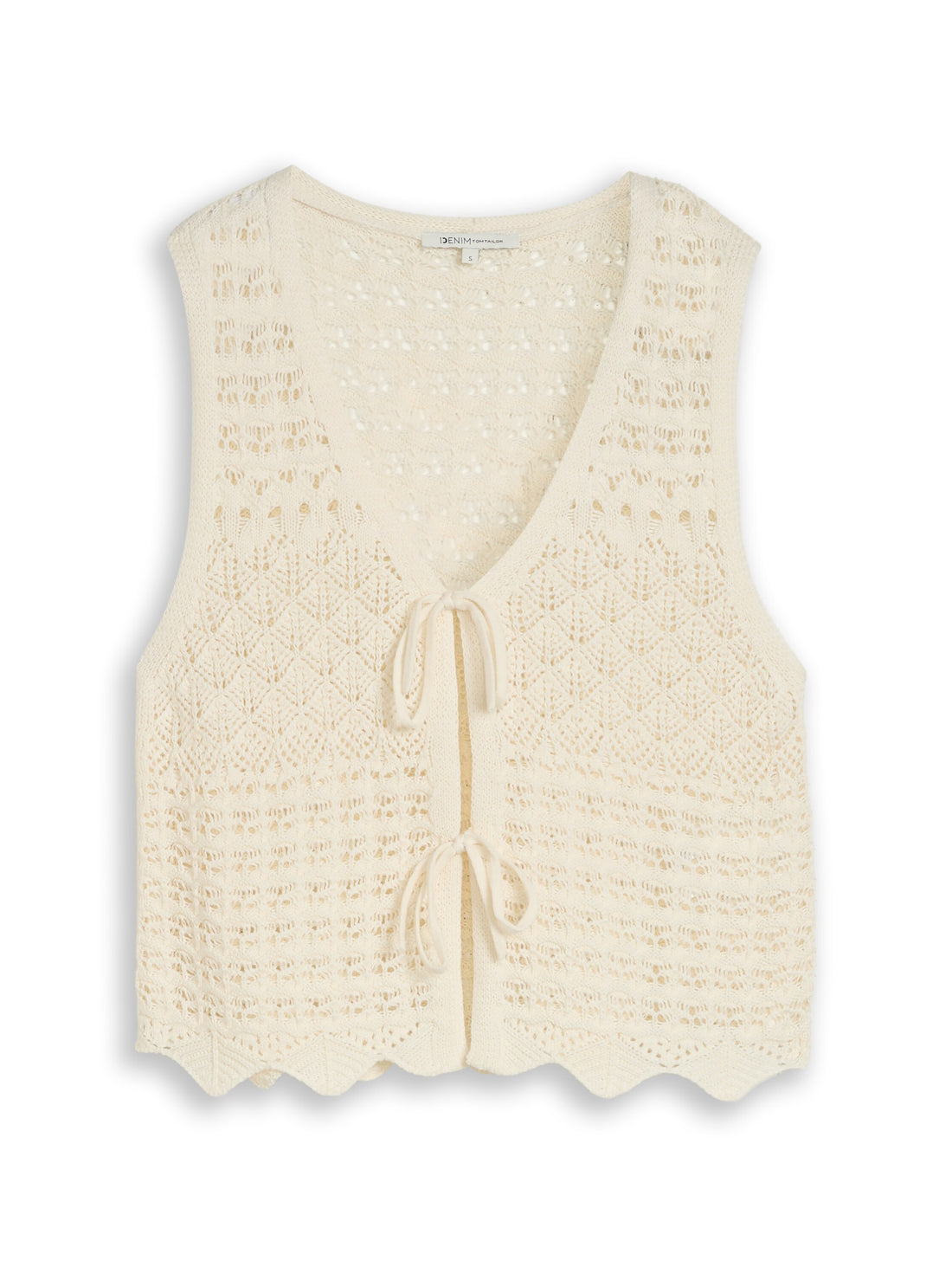 Strickwesten mit Lochmuster
