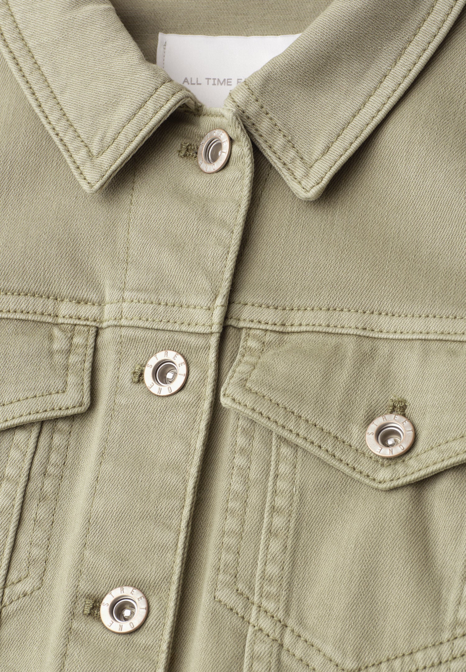 Jeansjacke im Colored-Denim-Look