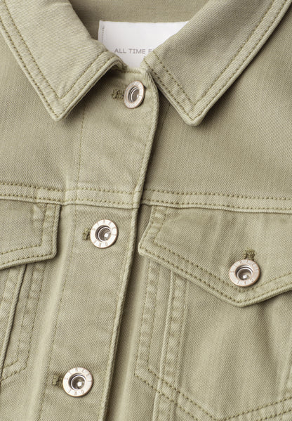 Jeansjacke im Colored-Denim-Look