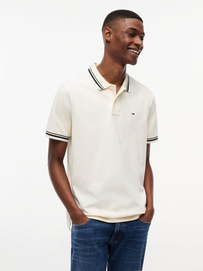 Tommy Flag Regular Fit Tipped Polo Shirt