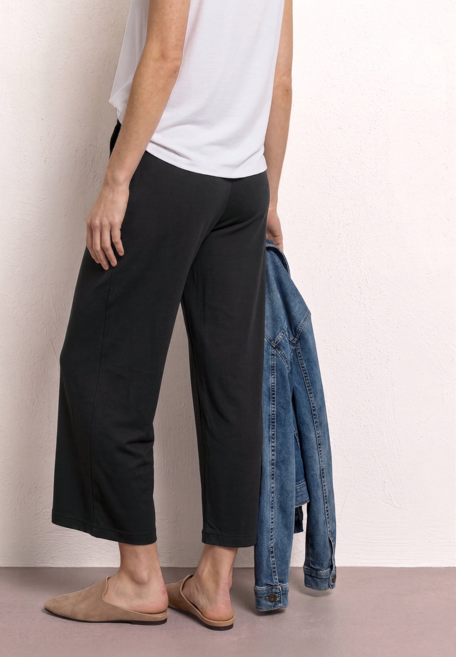 7/8 Wide Leg Hose im Loose Fit