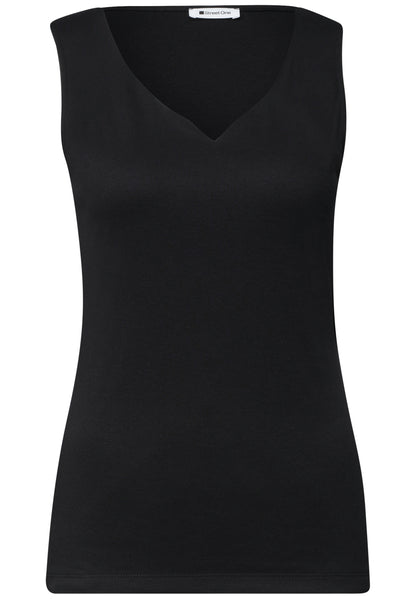 Basic Top mit Herzausschnitt