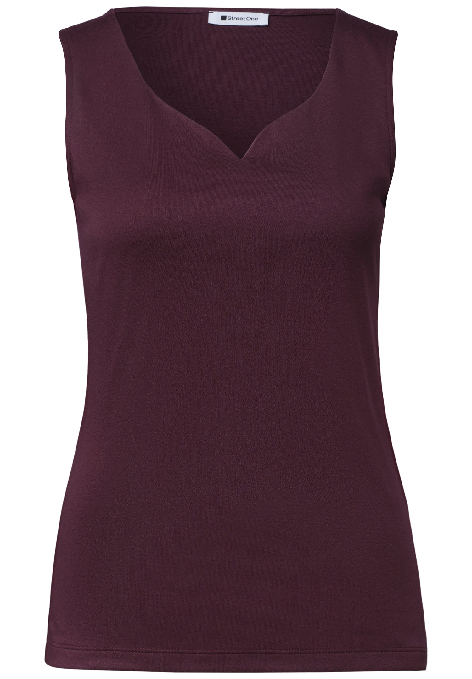 Basic Top mit Herzausschnitt