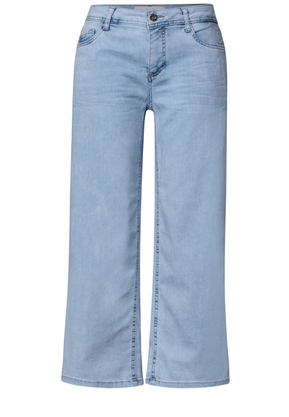 Mid Waist Wide Leg Jeans im Loose Fit