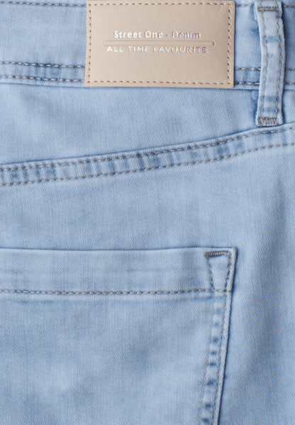 Mid Waist Wide Leg Jeans im Loose Fit
