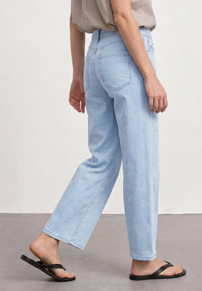 Mid Waist Wide Leg Jeans im Loose Fit