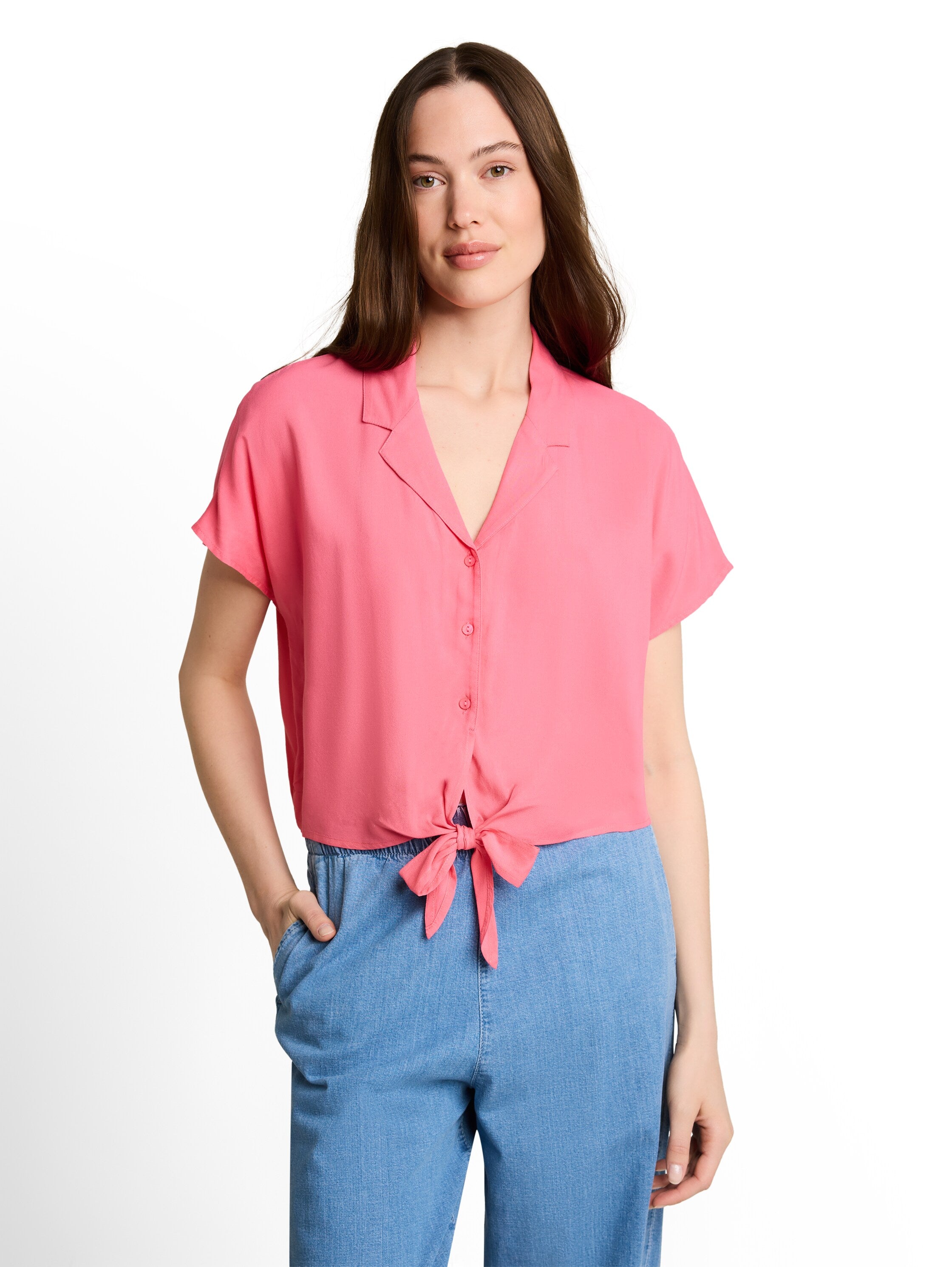 Resort Hemdbluse mit Knotendetail