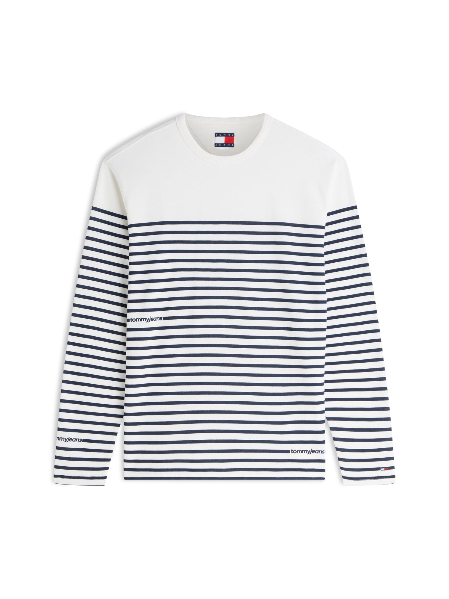 TJM REG BRANDED STRIPE LS