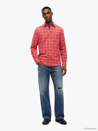 TJM REG TWILL CHECK SHIRT