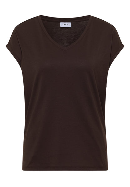 Dropped Shoulder Shirt mit V-Neck