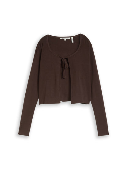Cardigan mit Schleifen-Detail