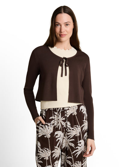 Cardigan mit Schleifen-Detail
