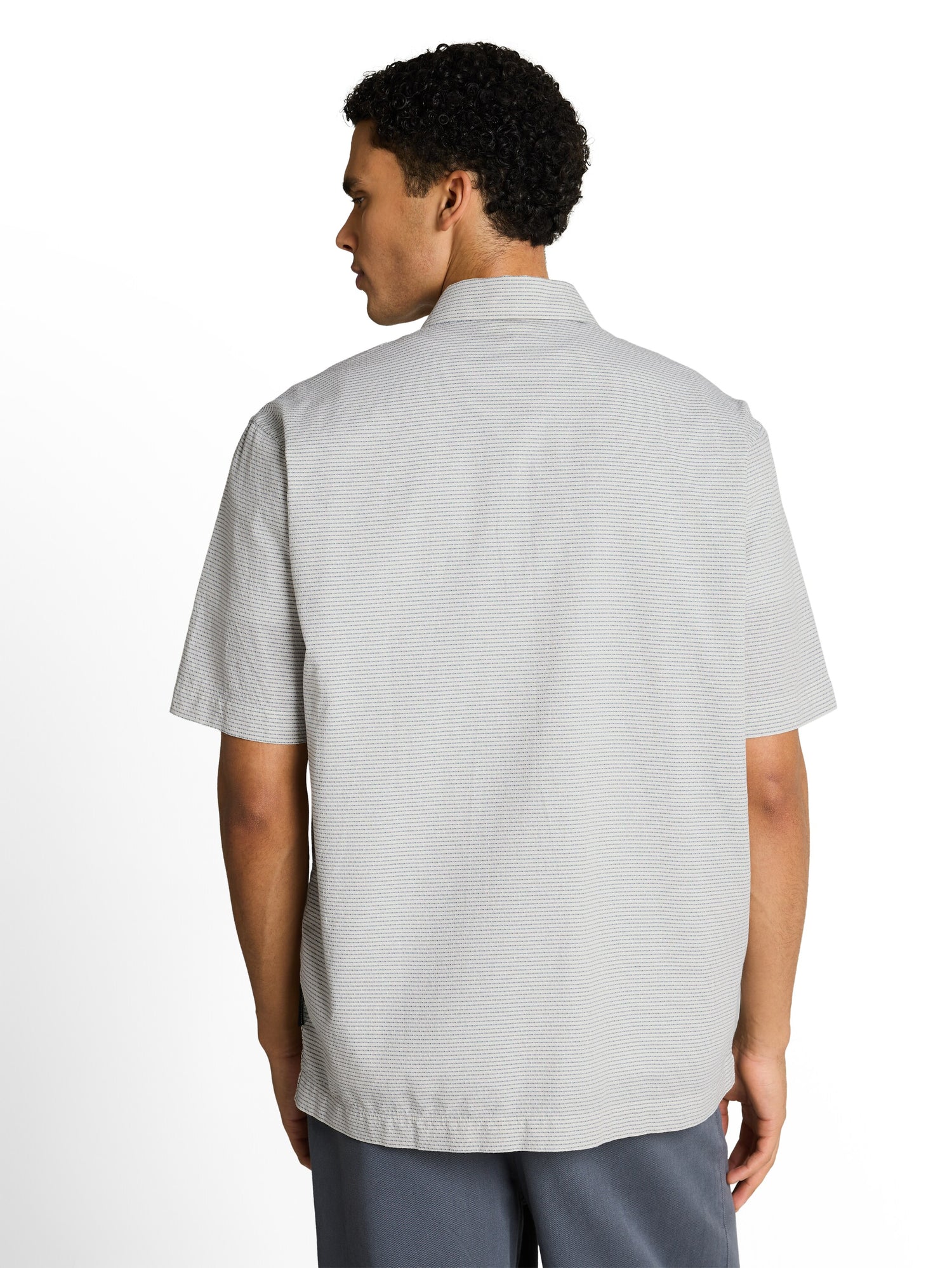Relaxed Fit Kurzarmhemd mit Streifen