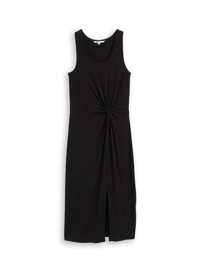 Fitted Midi-Kleid mit Knotendetail