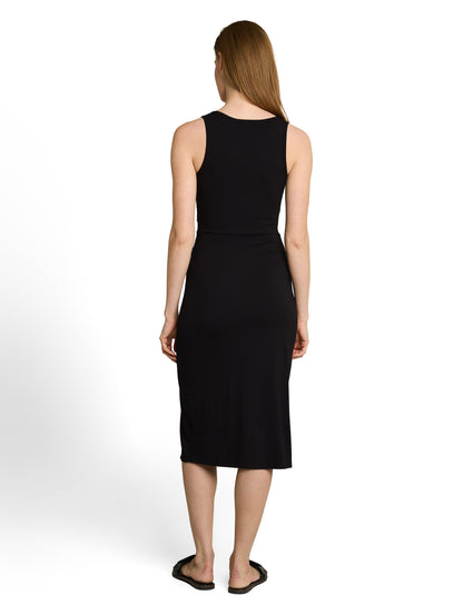 Fitted Midi-Kleid mit Knotendetail