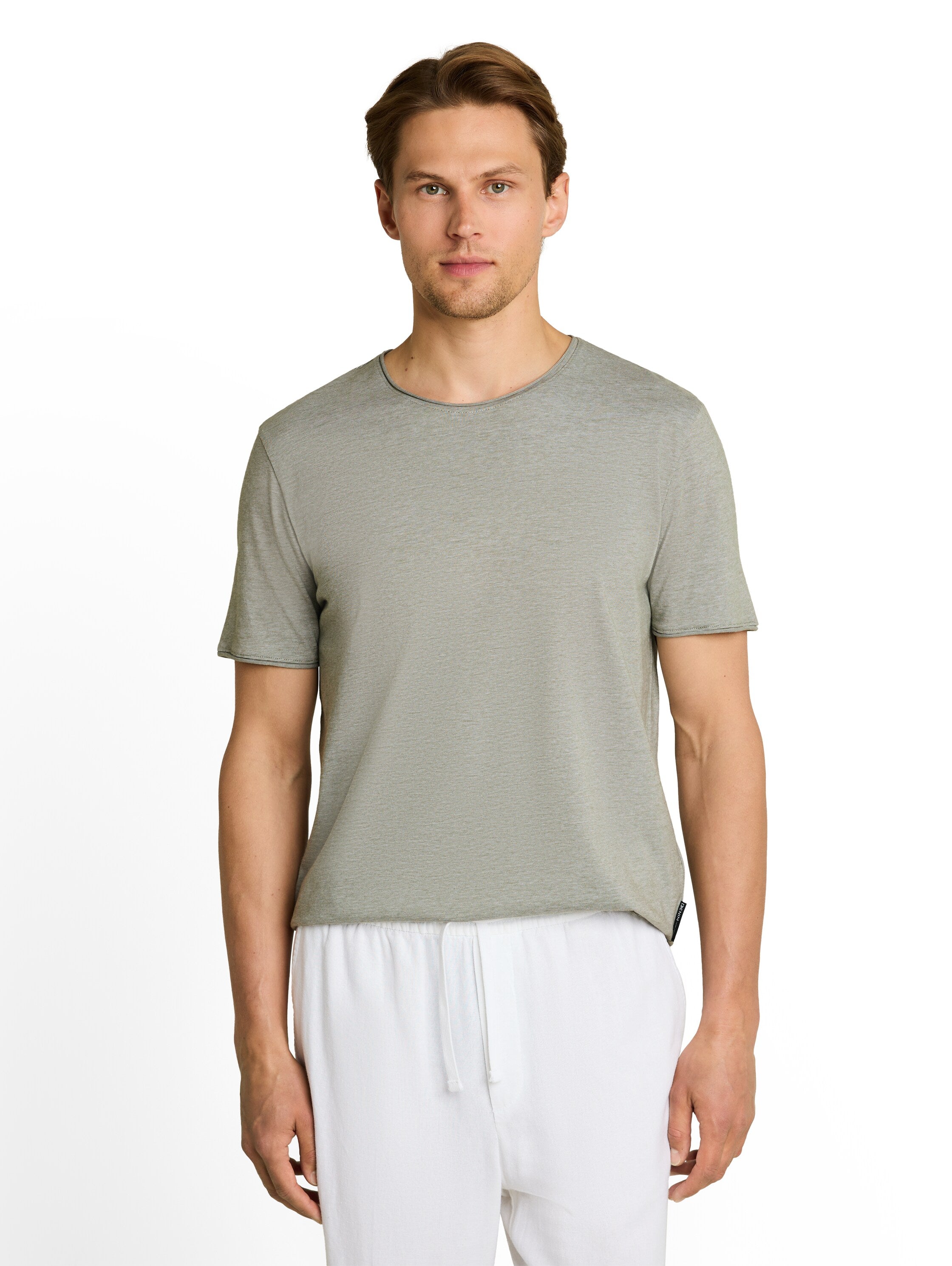 T-Shirt mit feinen Streifen