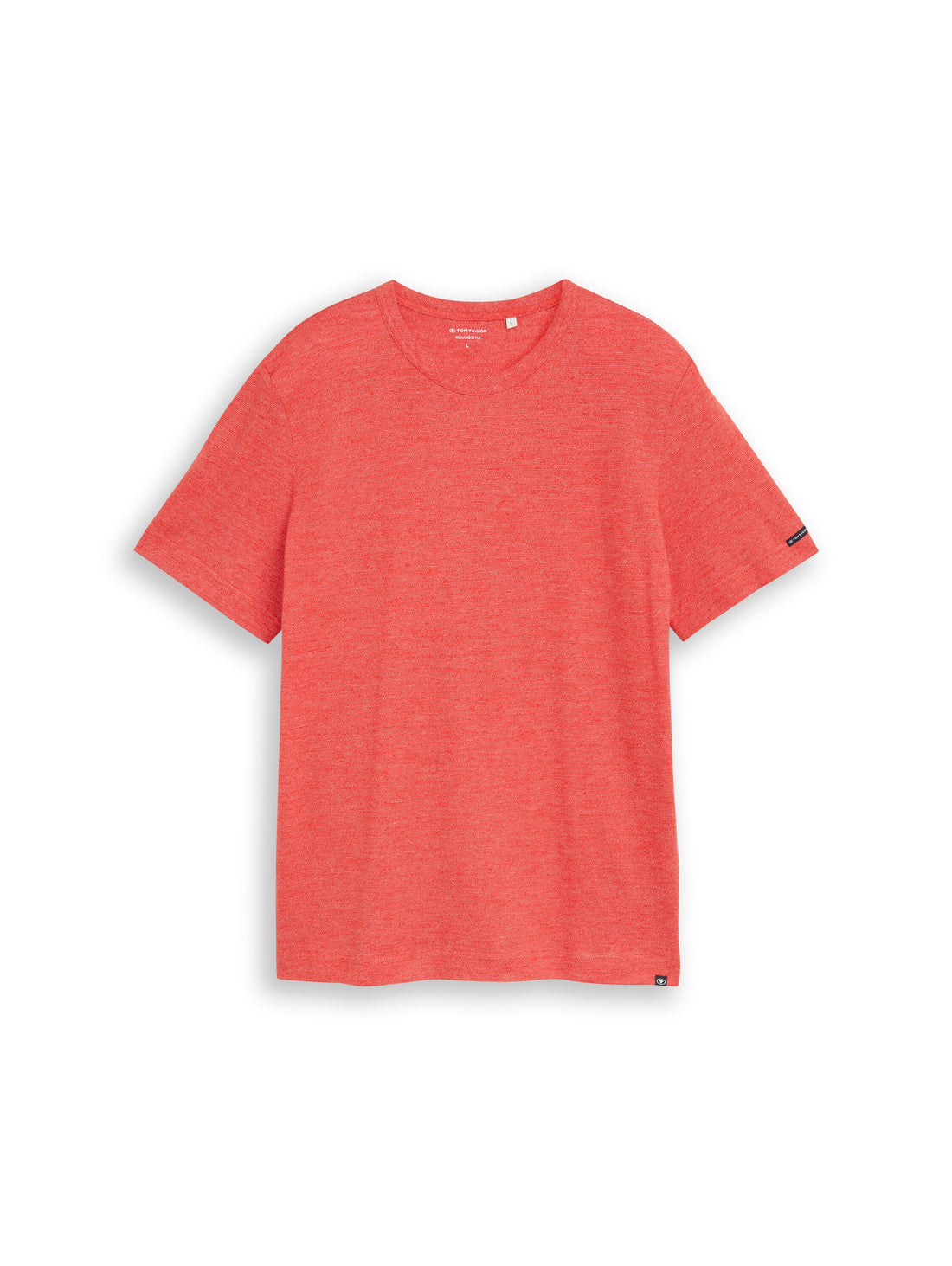 T-Shirt in Melange-Optik