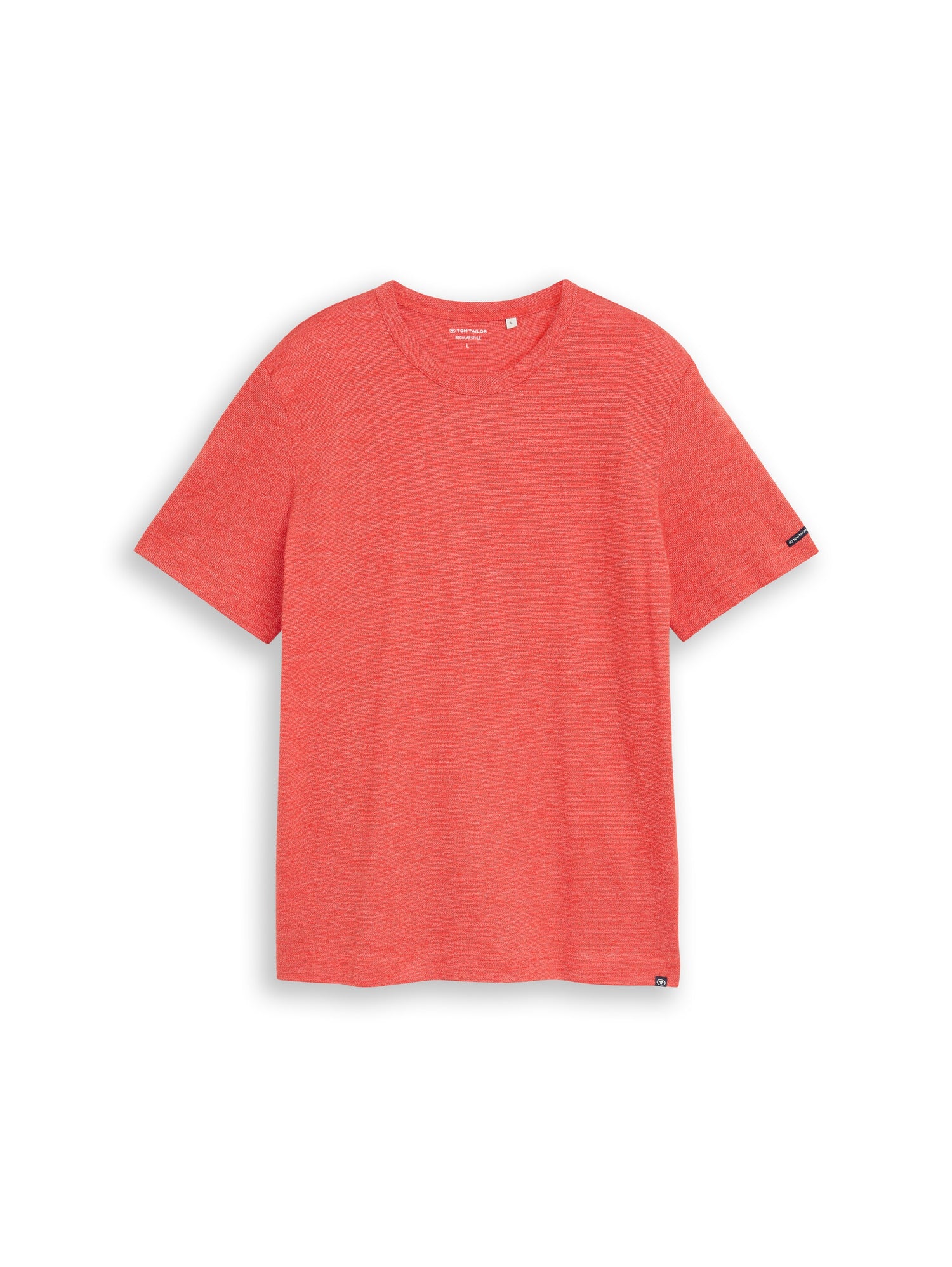 T-Shirt in Melange-Optik