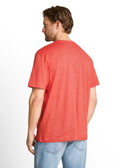 T-Shirt in Melange-Optik