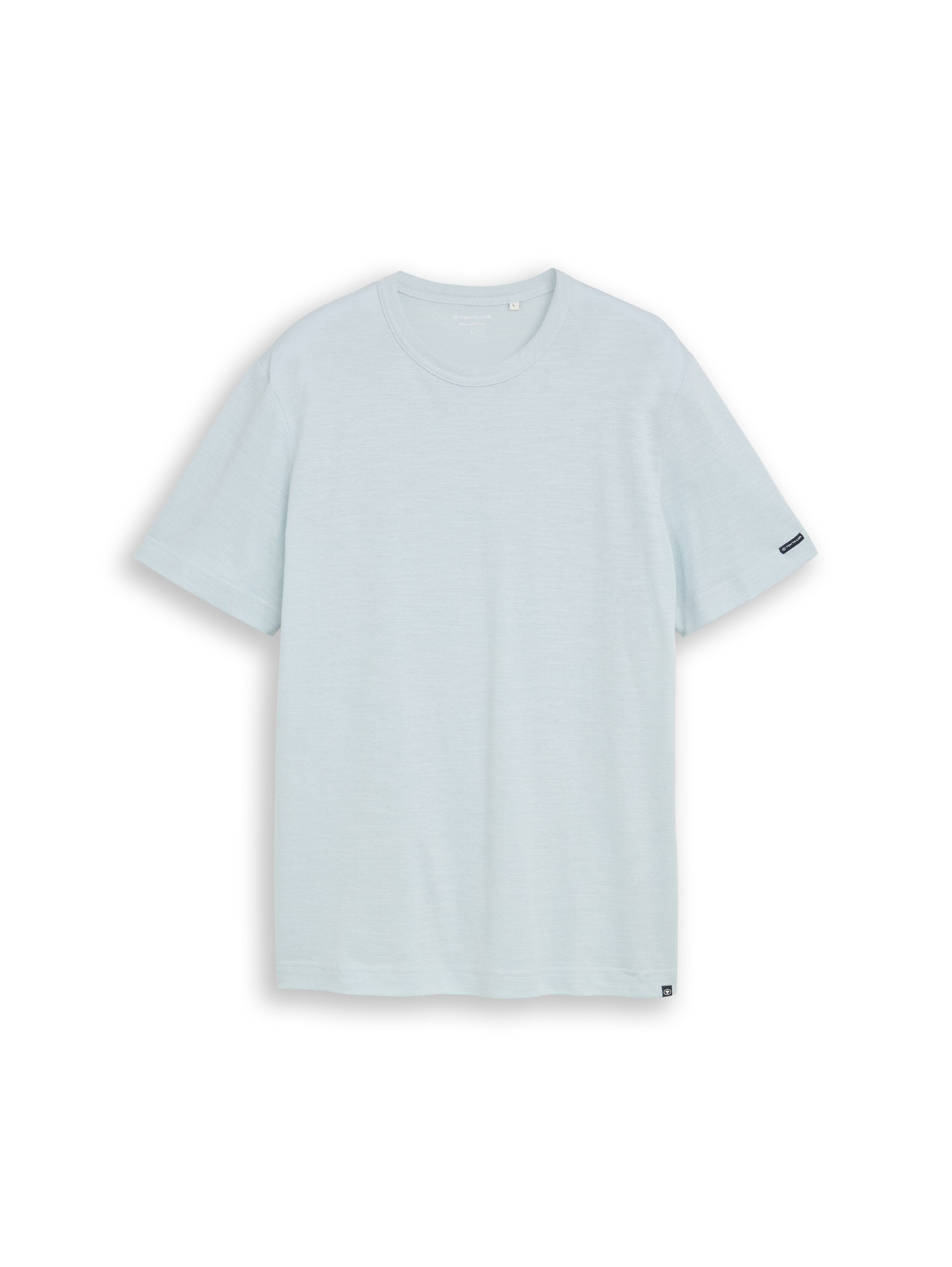 T-Shirt in Melange-Optik