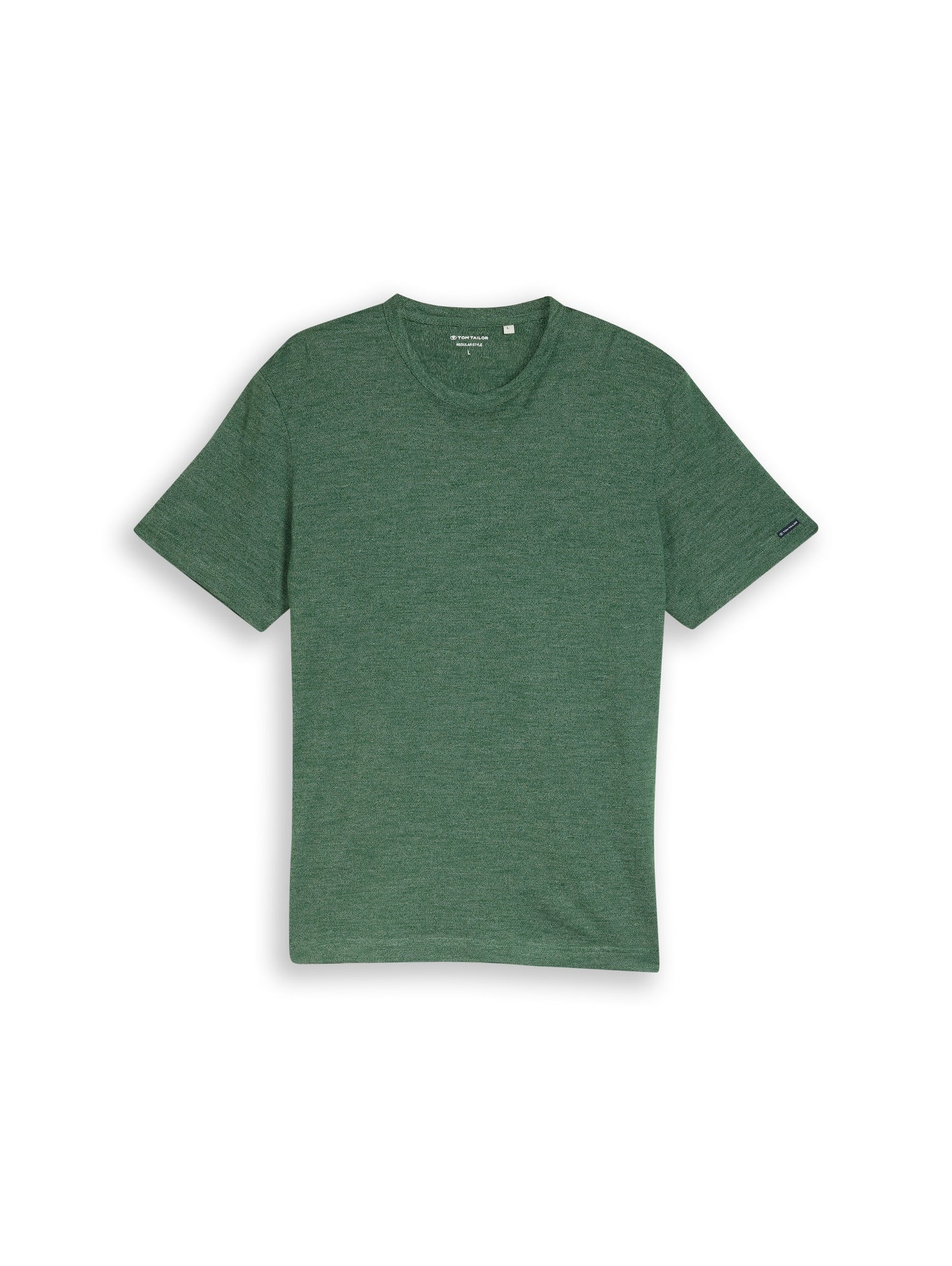 T-Shirt in Melange-Optik