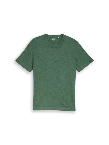 T-Shirt in Melange-Optik
