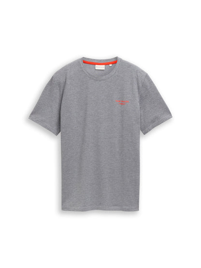 Piqué T-Shirt in Melange-Optik