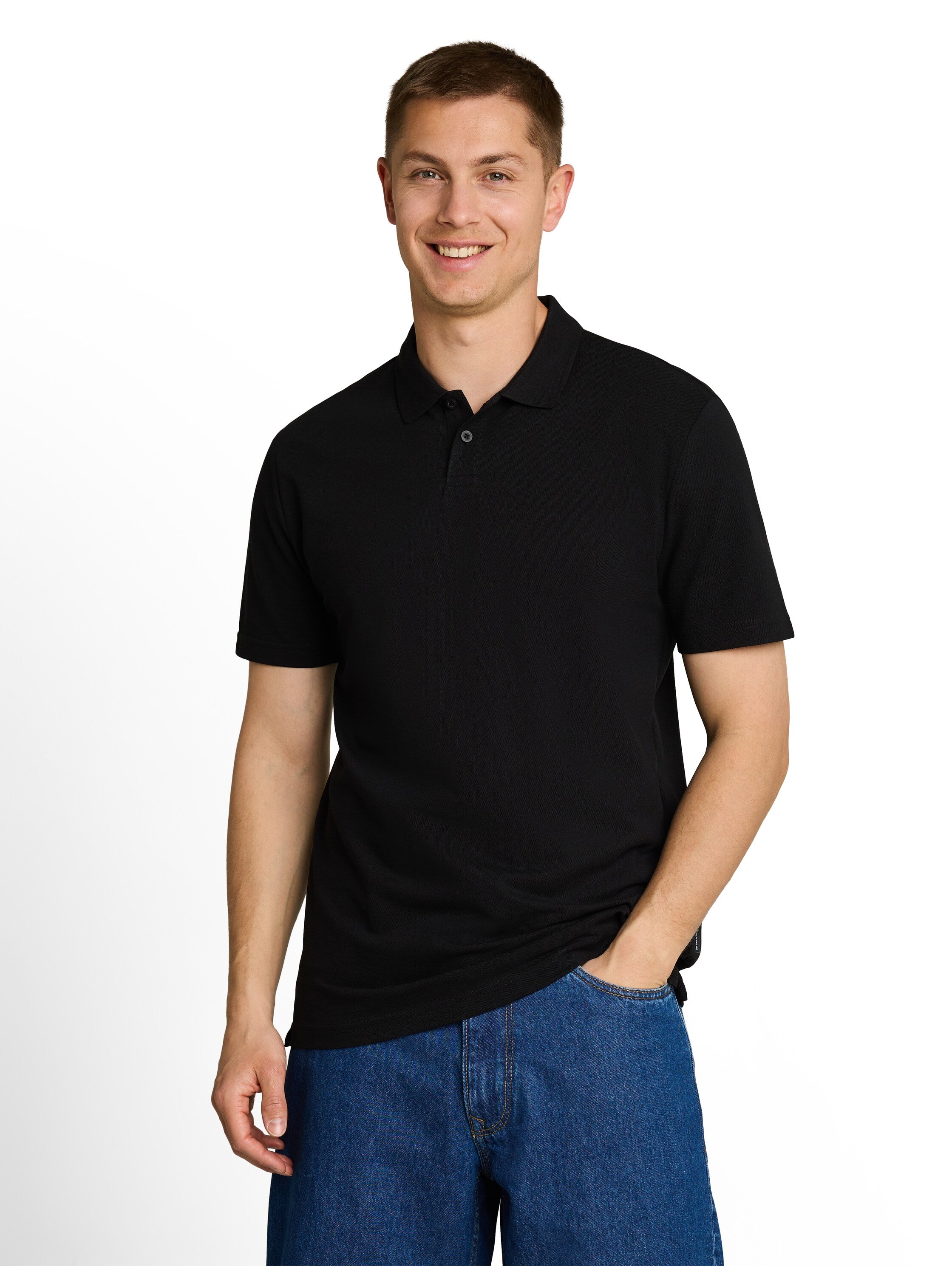 Piqué Poloshirt mit Baumwolle