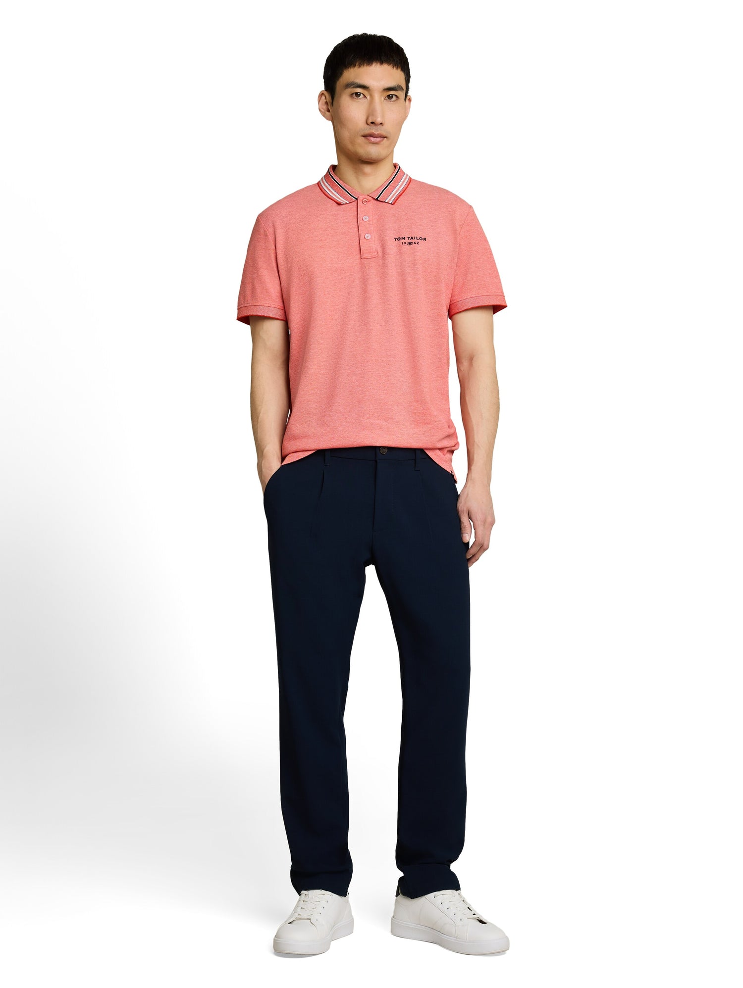 Piqué Poloshirt mit Logo-Print