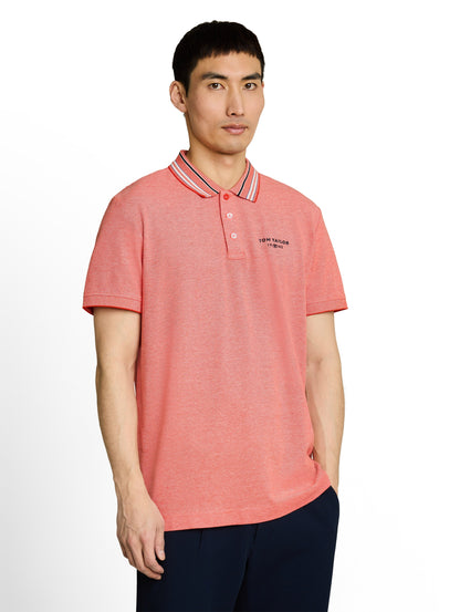 Piqué Poloshirt mit Logo-Print