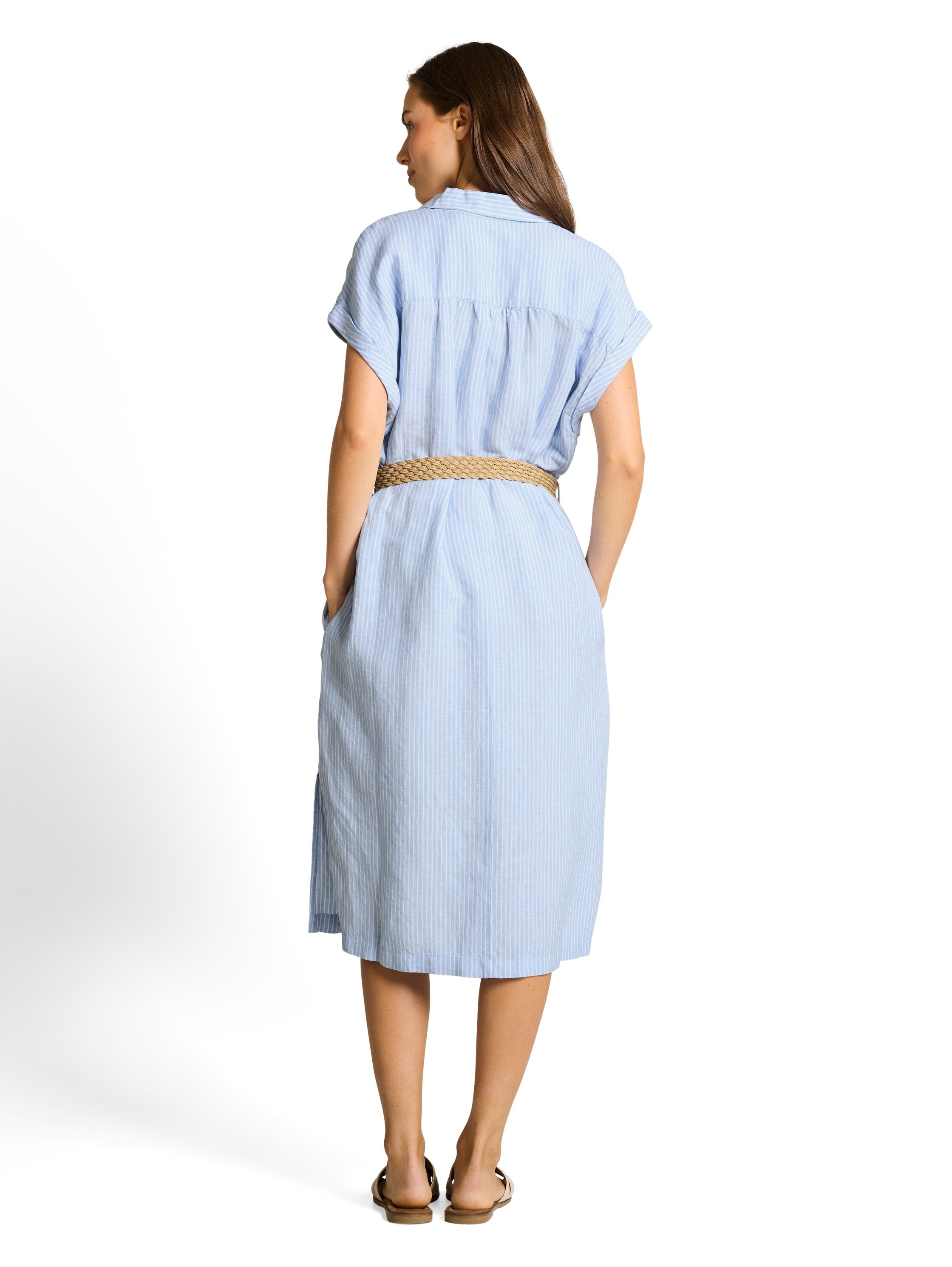 Loose Fit Midi-Kleid mit Gürtel