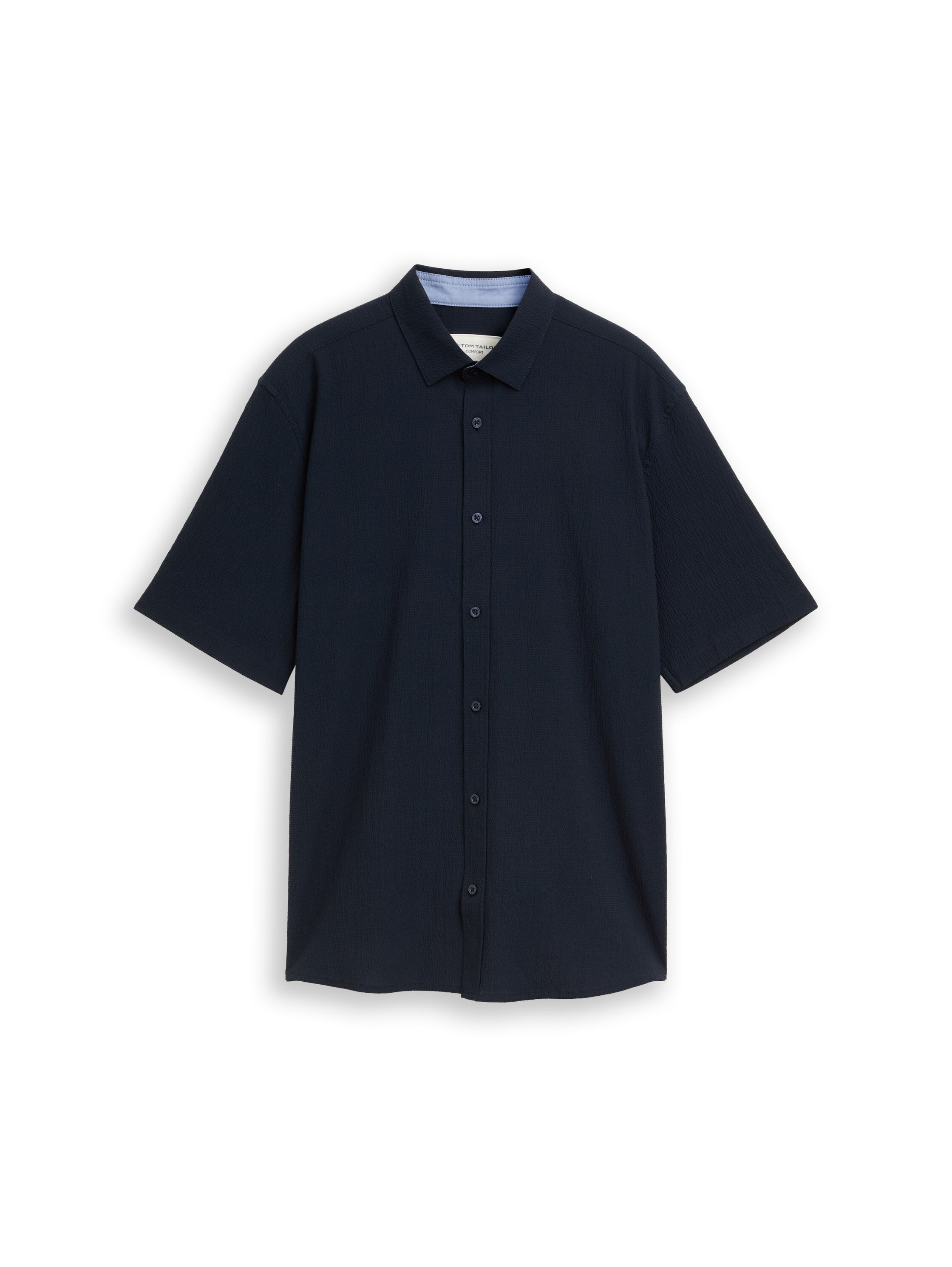 Comfort Fit Seersucker Kurzarmhemd