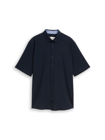 Comfort Fit Seersucker Kurzarmhemd