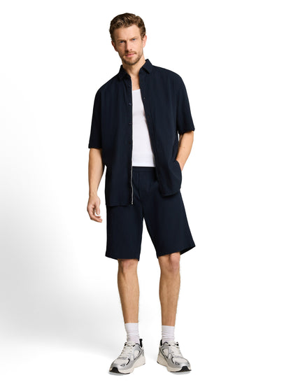Comfort Fit Seersucker Kurzarmhemd