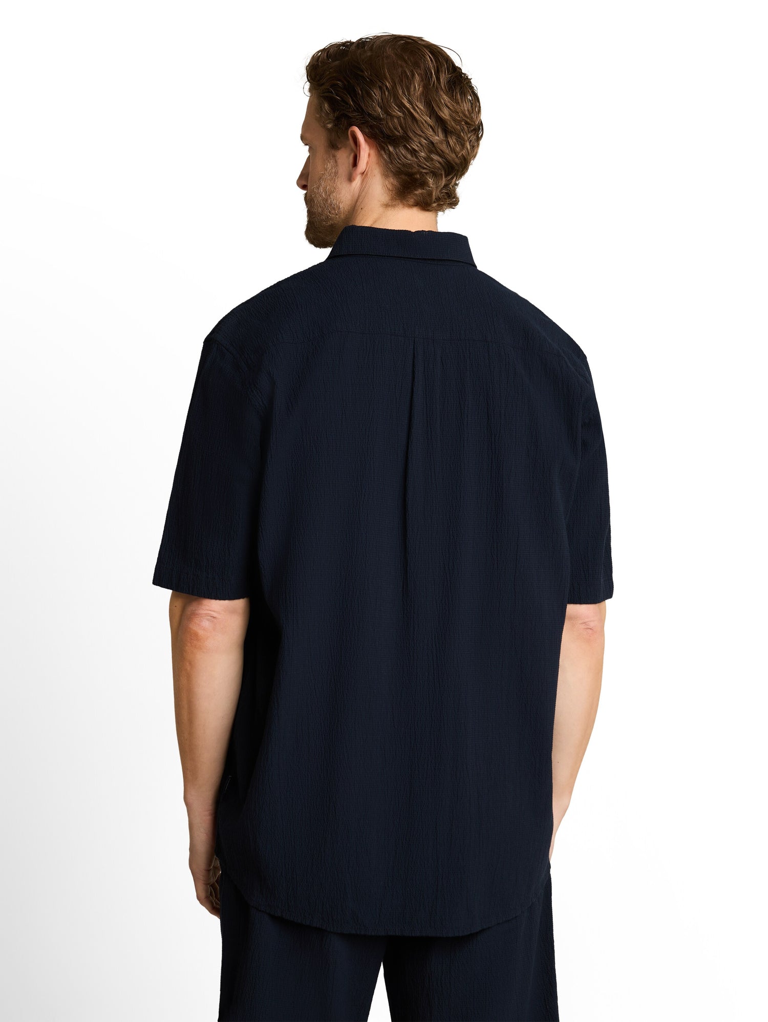Comfort Fit Seersucker Kurzarmhemd