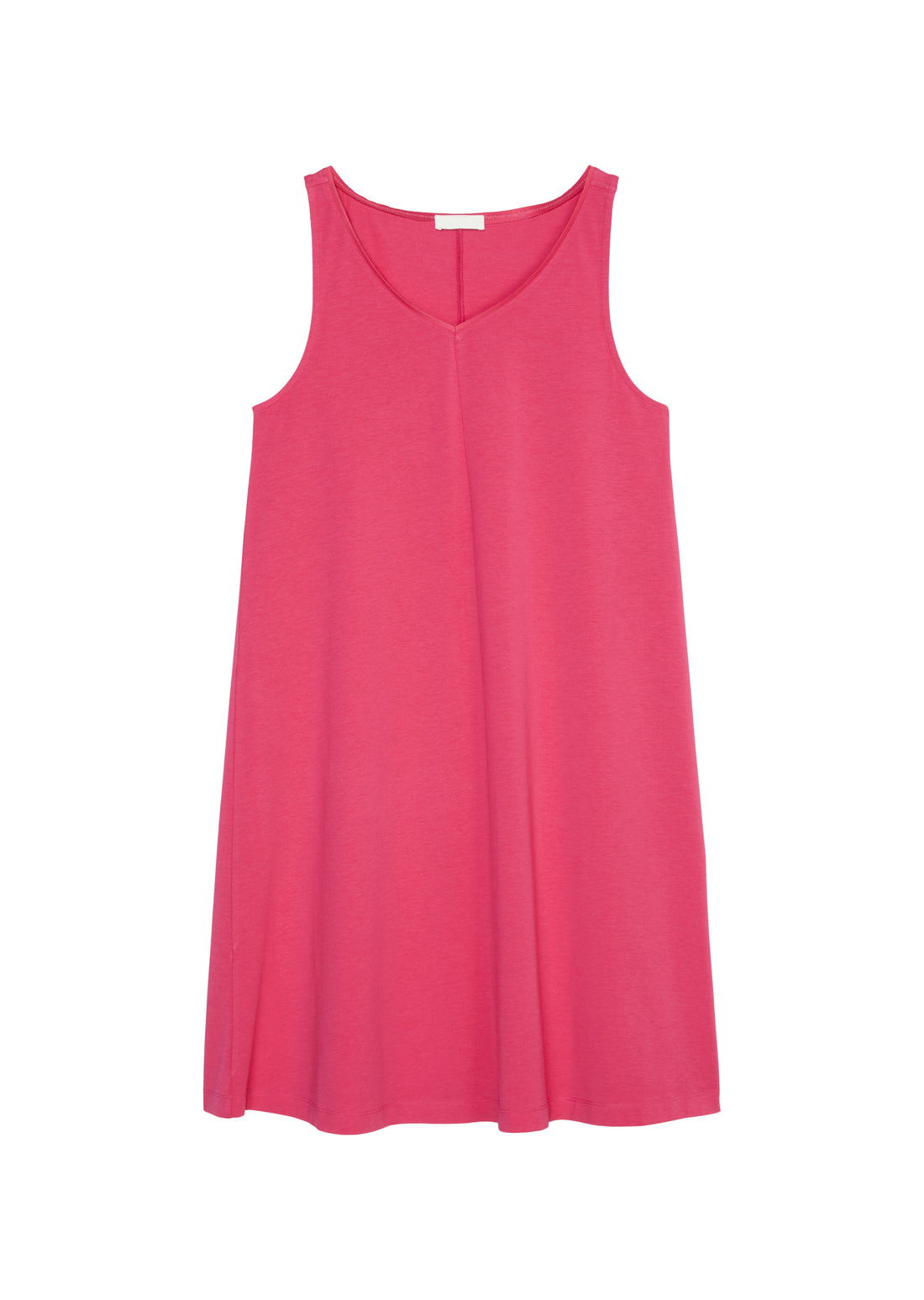 Ärmelloses V-Neck-Jerseykleid