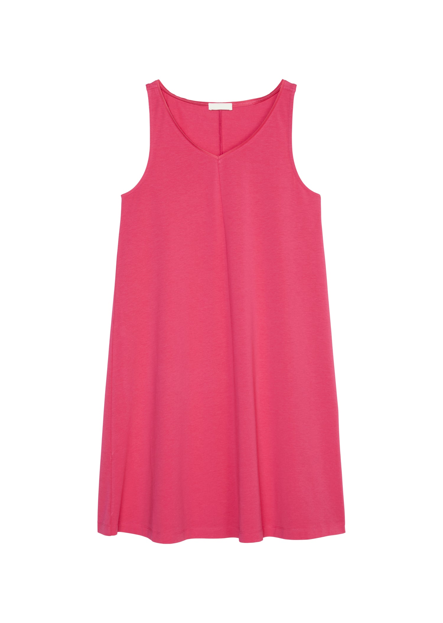 Ärmelloses V-Neck-Jerseykleid
