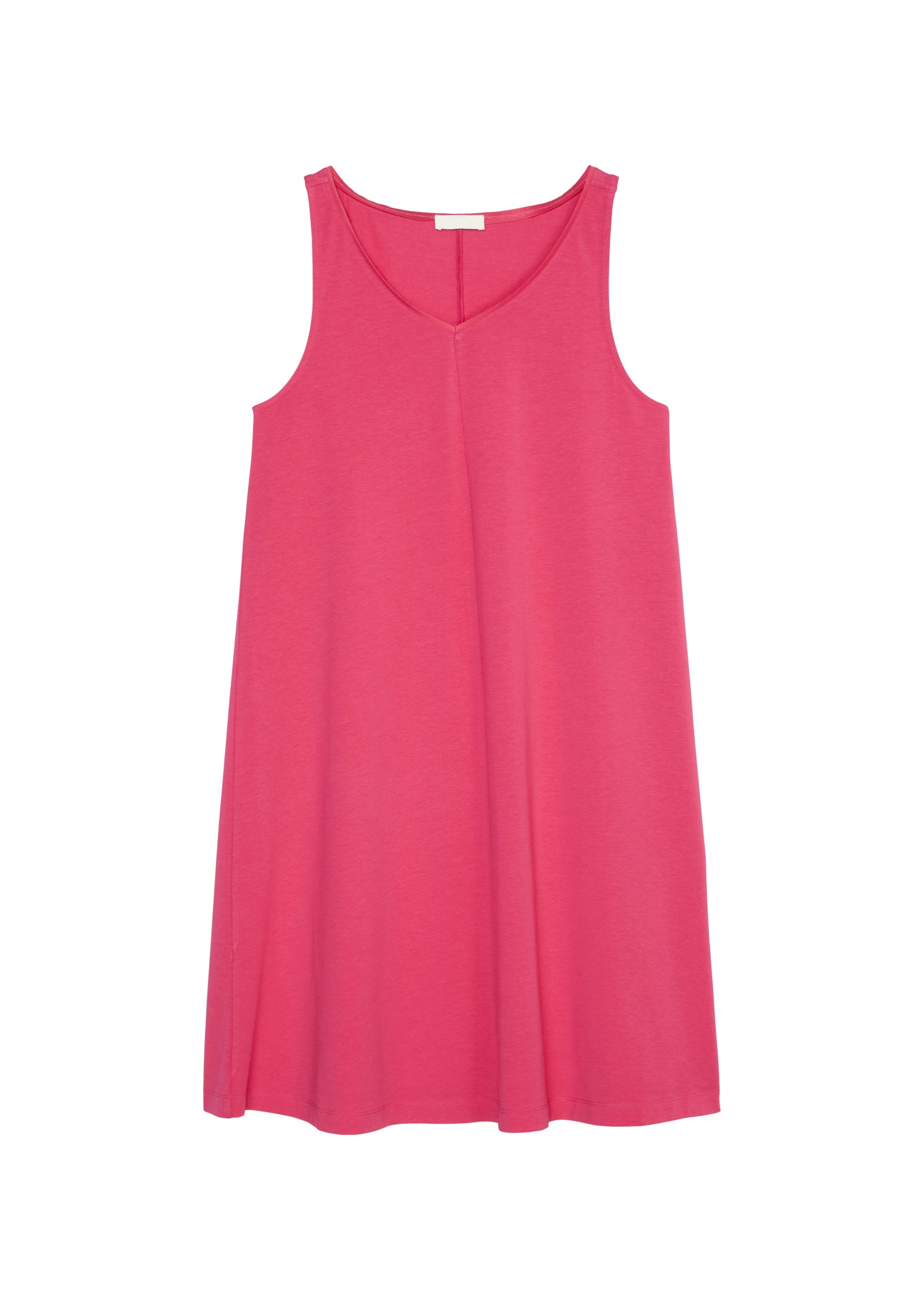 Ärmelloses V-Neck-Jerseykleid