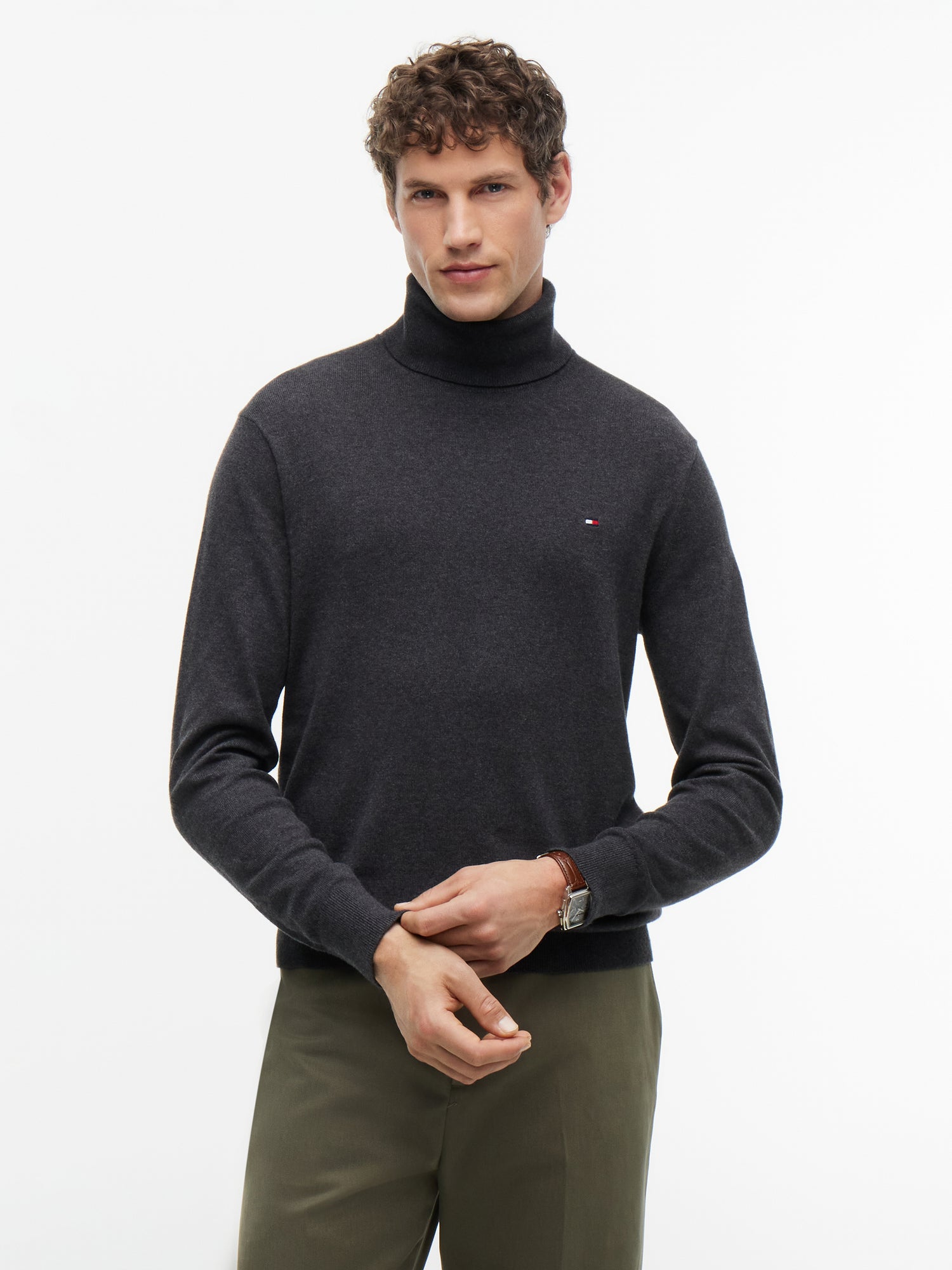 PIMA ORG CTN CASHMERE ROLL NECK